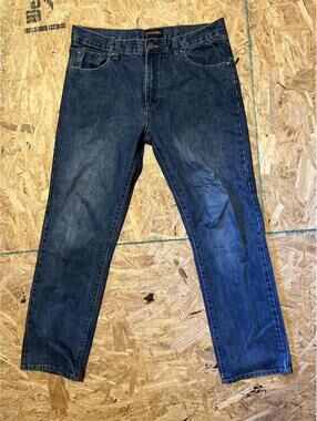 Northpoint Mens Straight Leg Jeans Size 34x30 Blue Denim